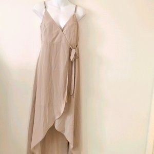 Show me your mumu medium Mariah wrap dress beige